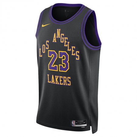 Nike Los Angeles Lakers LeBron James Black Jersey - City Edition