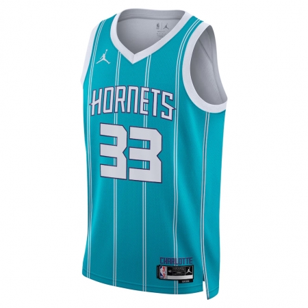 Jordan Brand Charlotte Hornets Liam McNeeley Teal Jersey - Icon Edition