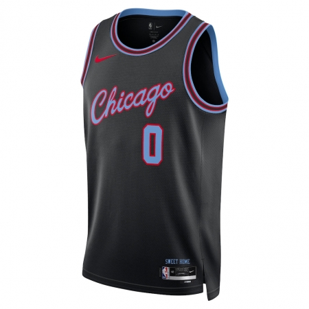 Nike Chicago Bulls Coby White Black Jersey - City Edition