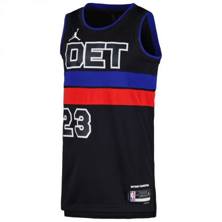 Jordan Brand Detroit Pistons Jaden Ivey Black Jersey - Statement Edition