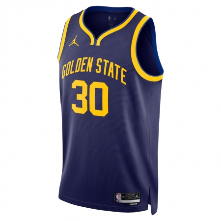 Jordan Brand Golden State Warriors Stephen Curry Navy Swingman Jersey - Statement Edition