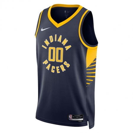 Nike Indiana Pacers Bennedict Mathurin Navy Jersey - Icon Edition