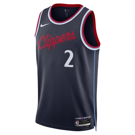 Nike LA Clippers Kawhi Leonard Navy Jersey - Icon Edition