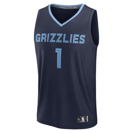 Fanatics Memphis Grizzlies Scotty Pippen Jr. Navy Fast Break Jersey - Icon Edition