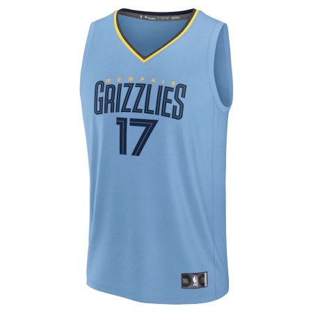 Fanatics Memphis Grizzlies Yuki Kawamura Light Blue Fast Break Jersey - Statement Edition