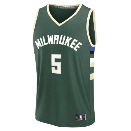Fanatics Milwaukee Bucks Gary Trent Jr. Green Fast Break Jersey - Icon Edition