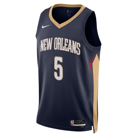 Nike New Orleans Pelicans Dejounte Murray Navy Jersey