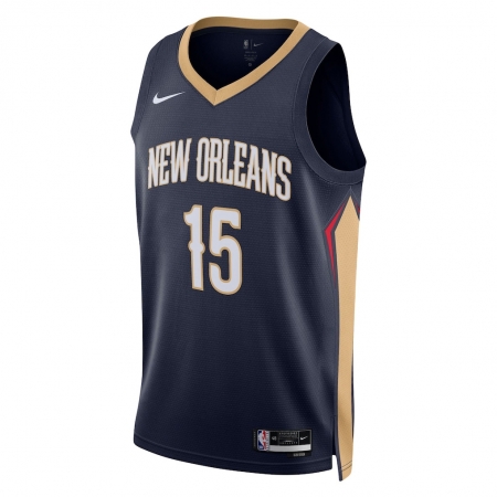 Nike New Orleans Pelicans Jose Alvarado Navy Jersey - Icon Edition
