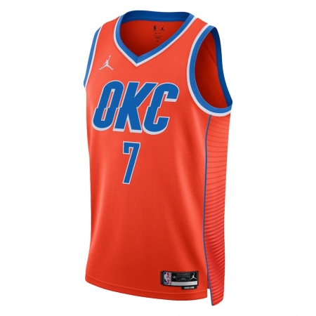 Jordan Brand Oklahoma City Thunder Chet Holmgren Orange Jersey - Statement Edition