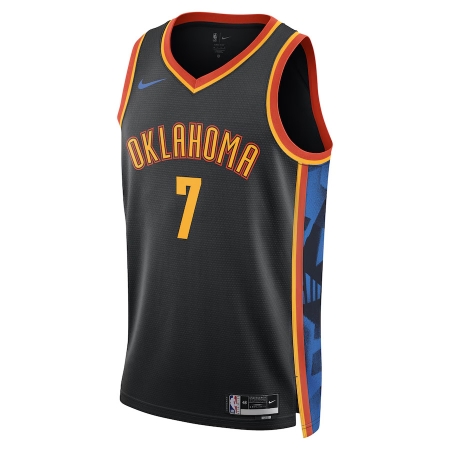 Nike Oklahoma City Thunder Chet Holmgren Black 2024/25 Player Jersey - City Edition