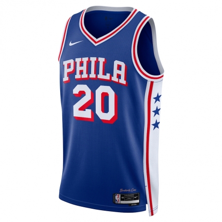 Nike Philadelphia 76ers Jared McCain Royal Jersey - Icon Edition