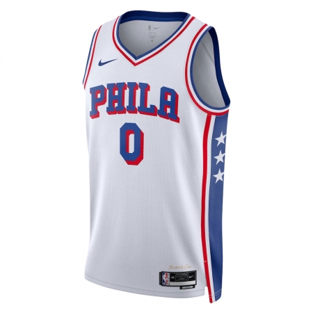 Nike Philadelphia 76ers Tyrese Maxey White Jersey - Association Edition