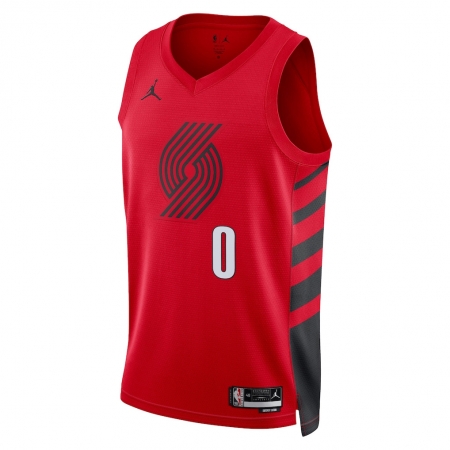 Jordan Brand Portland Trail Blazers Damian Lillard Red Jersey - Statement Edition