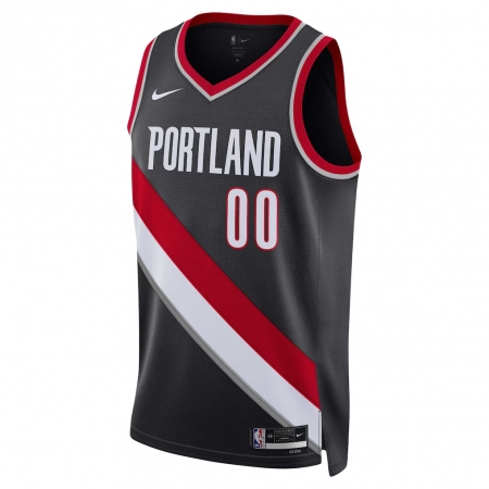 Nike Portland Trail Blazers Scoot Henderson Black Jersey - Icon Edition