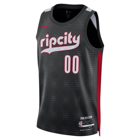 Nike Portland Trail Blazers Scoot Henderson Black Player Jersey - City Edition