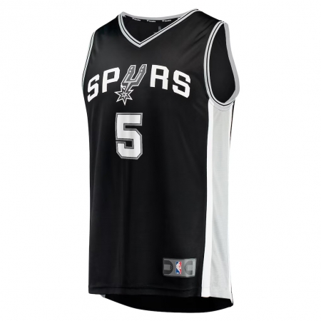 Fanatics San Antonio Spurs Stephon Castle Black Jersey - Icon Edition