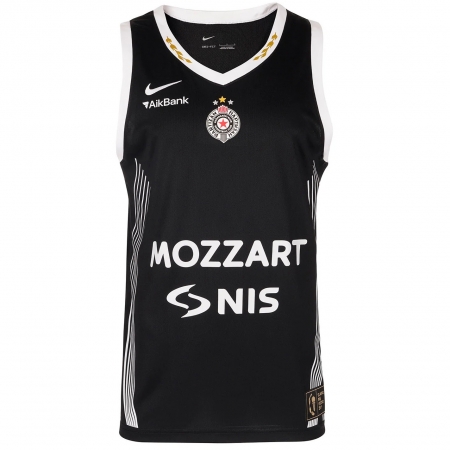 Nike Belgrade Partizan EuroLeague Basketball Home Jersey
